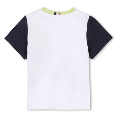 BOSS Playera para bebe multicolor logo al frente